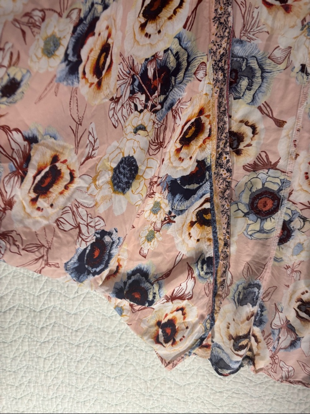 Maurices Blush Pink Floral Open Kimono - Picture 6 of 9